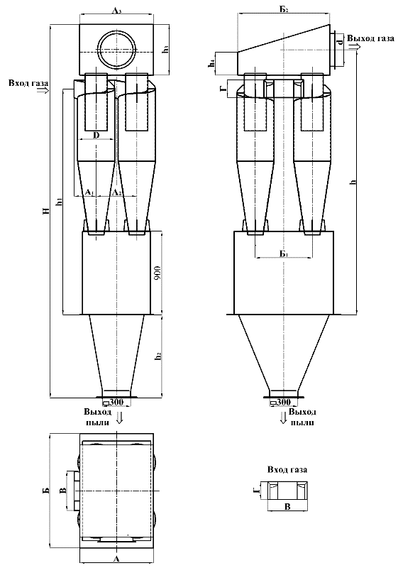 Циклоны 7-ЦН-11-400 